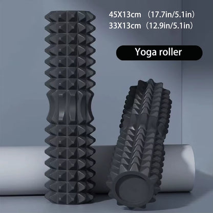 45Cm Yoga Foam Roller Muscle Massage Block Pilates Tools Yoga Column Fitness Foam Roller Set Gym Yoga Brick Exercise Equipment