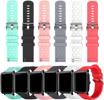 Bands Compatible with Veryfitpro Smart Watch Id205/Id205L/Id215G/Id205U/Id205S/Id216/Uwatch 3/Uwatch Ufit/Uwatch GT, for GRV FC1/FC5 19Mm Soft Silicone Quick Release Bands