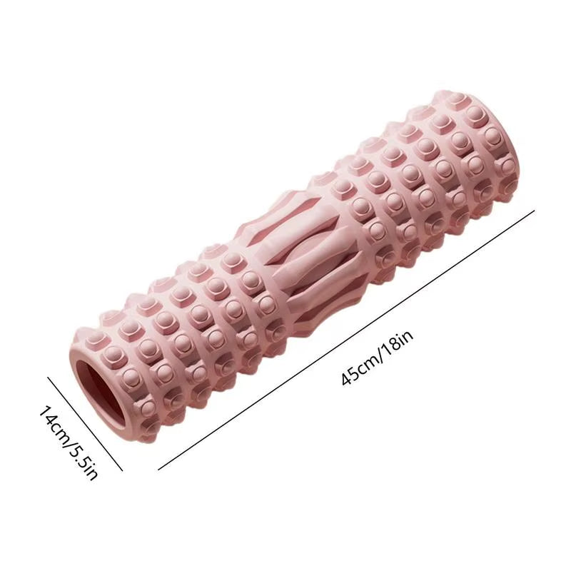 Muscle Roller for Legs Yoga Exercise Manual Body Foam Roller Set Portable Fitness Roller Bar for Leg Calf Back Athletes Massage