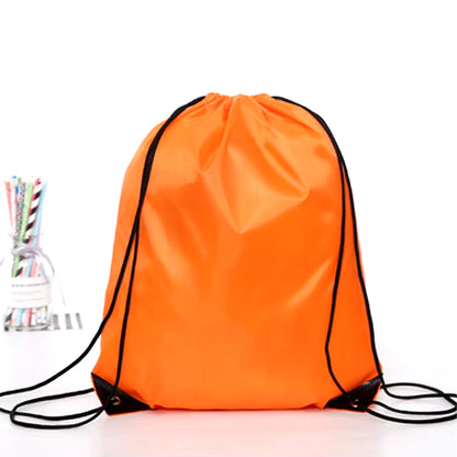 Waterproof Gym Bag Drawstring Sack Fitness Travel Outdoor Backpack DIY Daybag Shopping Bags Swimming Basketball Yoga Sports Bags