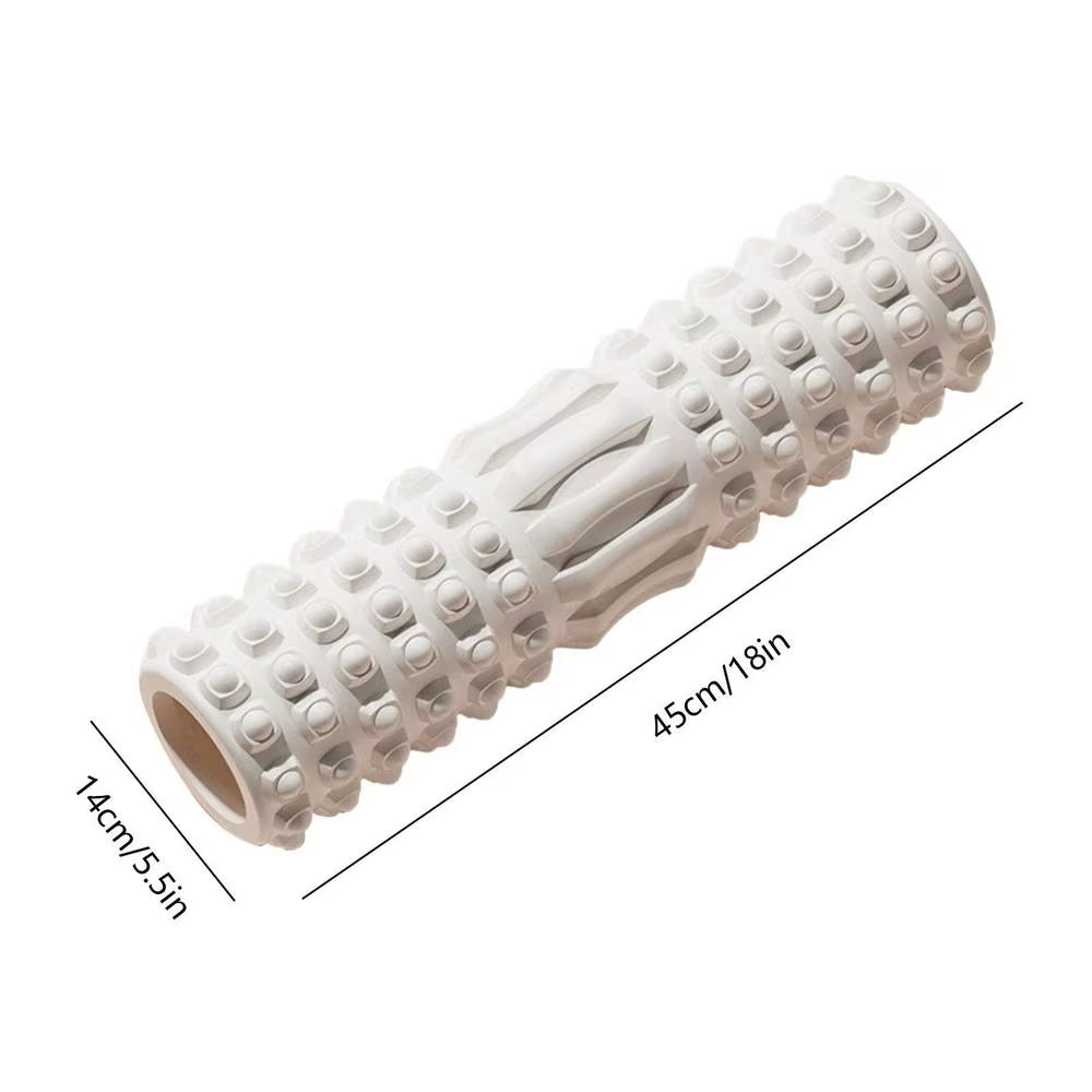 Muscle Roller for Legs Yoga Exercise Manual Body Foam Roller Set Portable Fitness Roller Bar for Leg Calf Back Athletes Massage